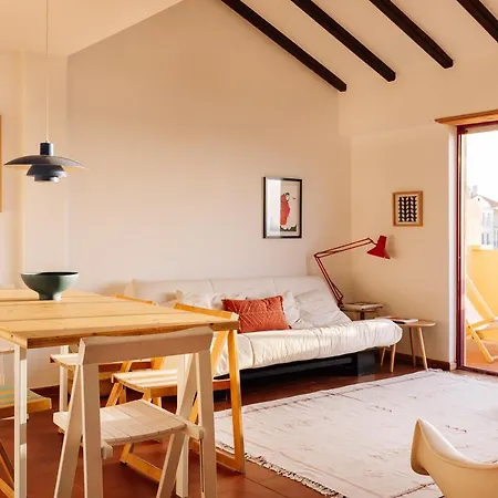 شقة Patio Rooftop - Sea View In Center Of Santa Cruz Silveira (Lisbon)